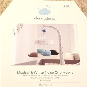 cloud island whale mobile
